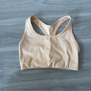 Nike Tan Sports Bra Racerback Design
